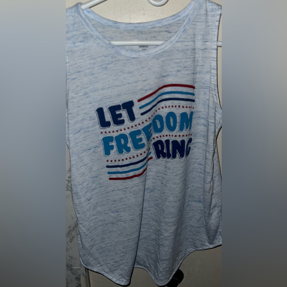 Womens Size Small Patriotic Tank Top.